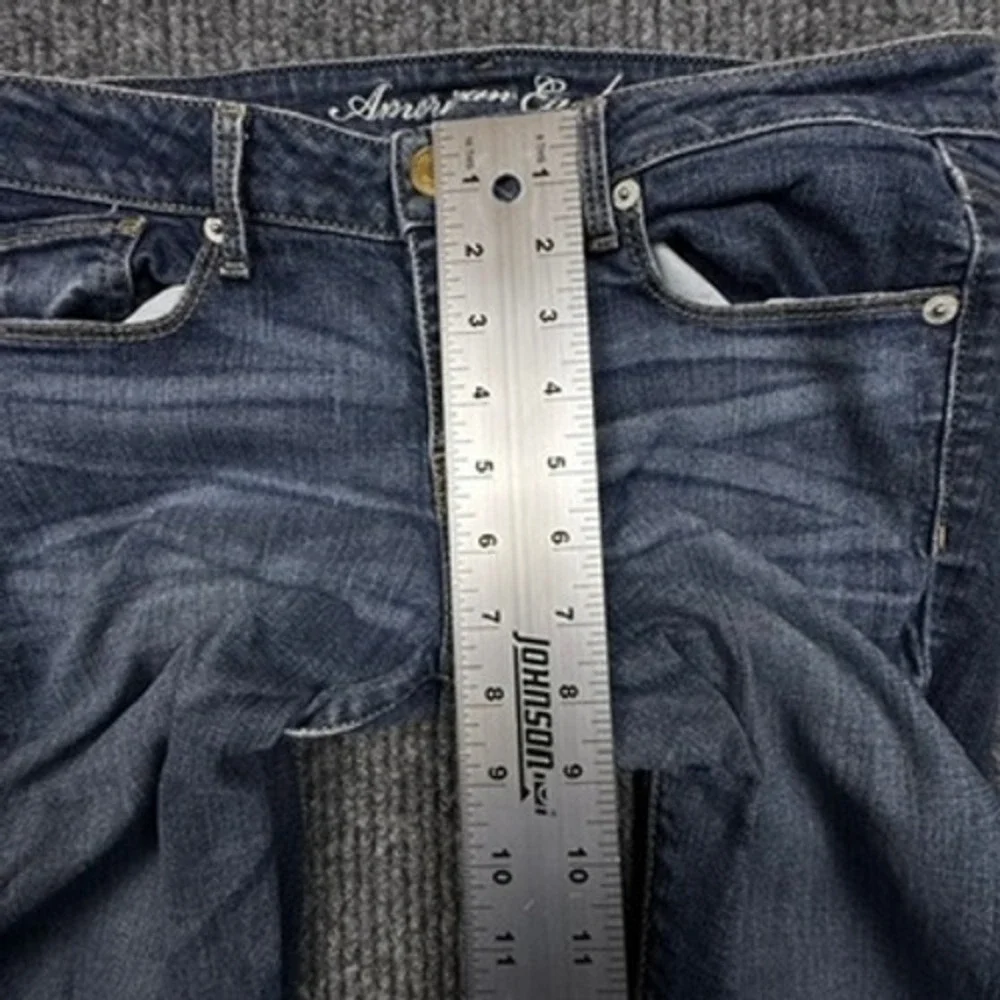 American Eagle Skinny Jeans Womens 10 Regular Medium Wash Stretch Denim